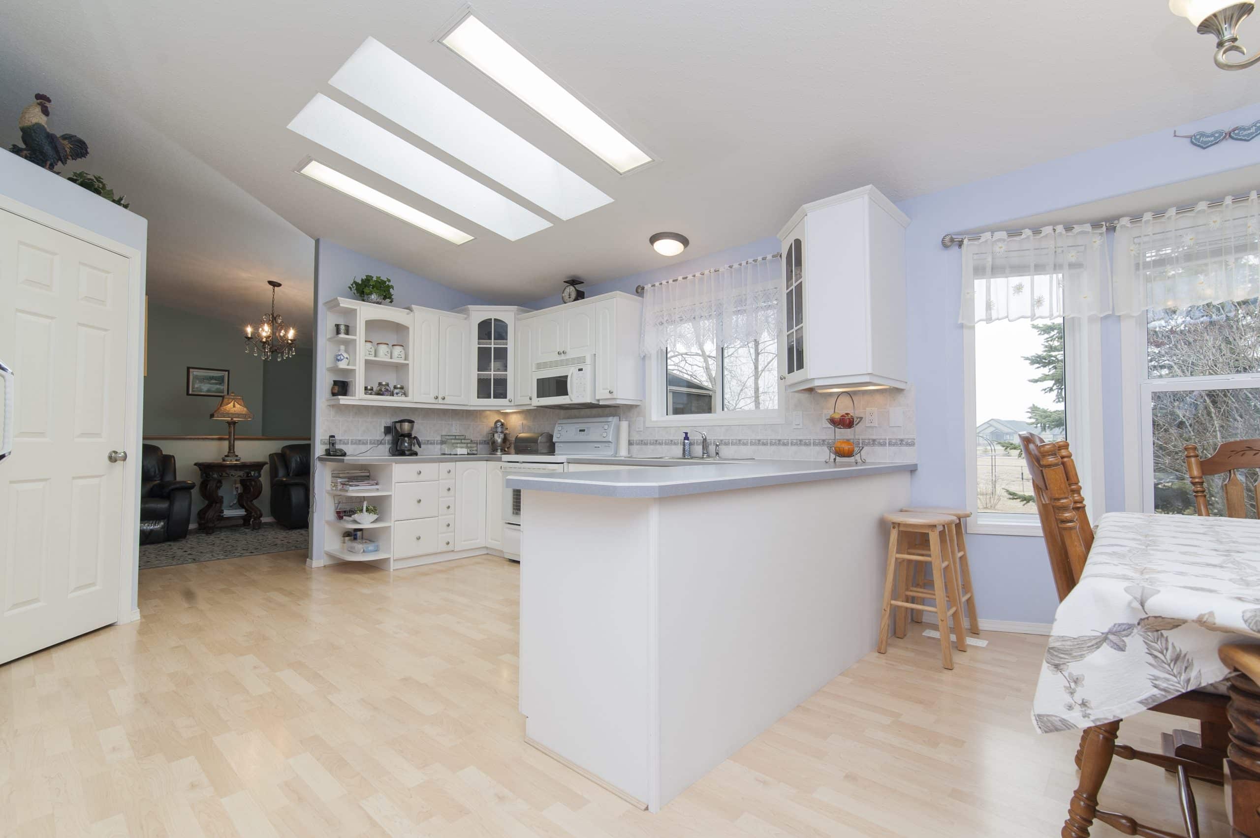 beautiful shot modern house kitchen scaled